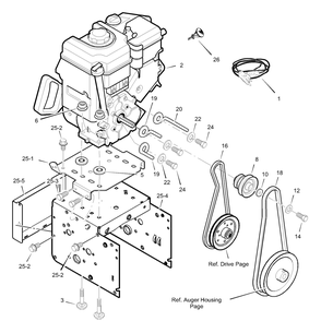 Engine Diagram and Parts List for 629909X64B 2003 Briggs and Stratton Snow Blower